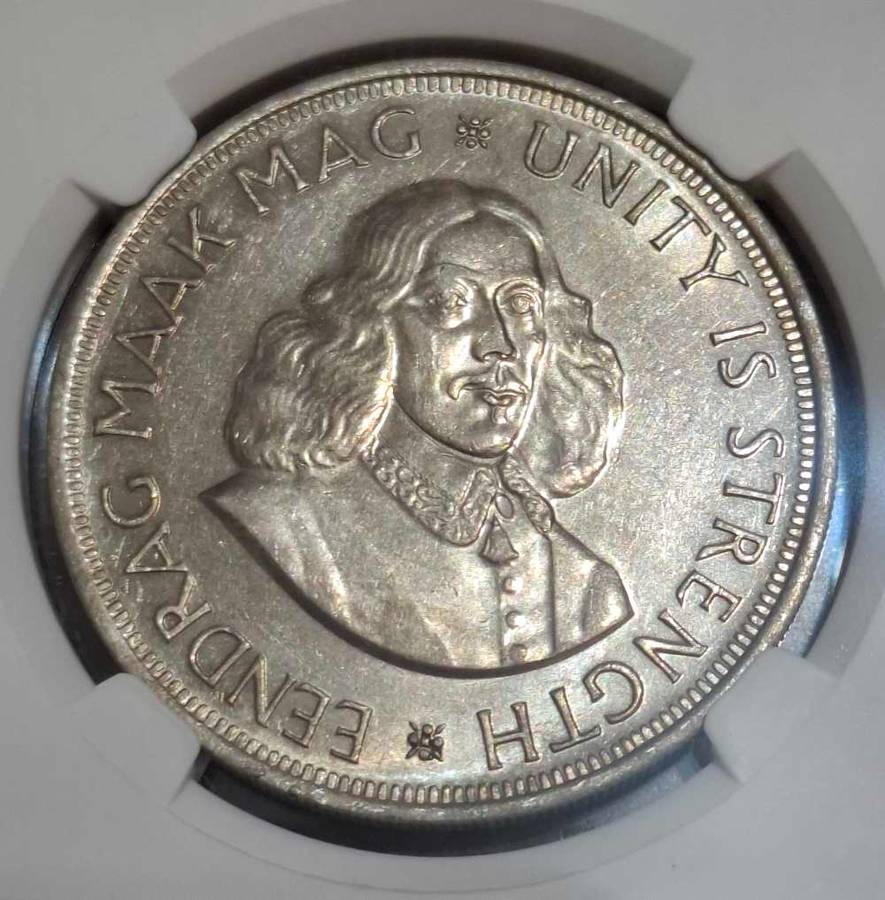 1963 South African 50-cent coin