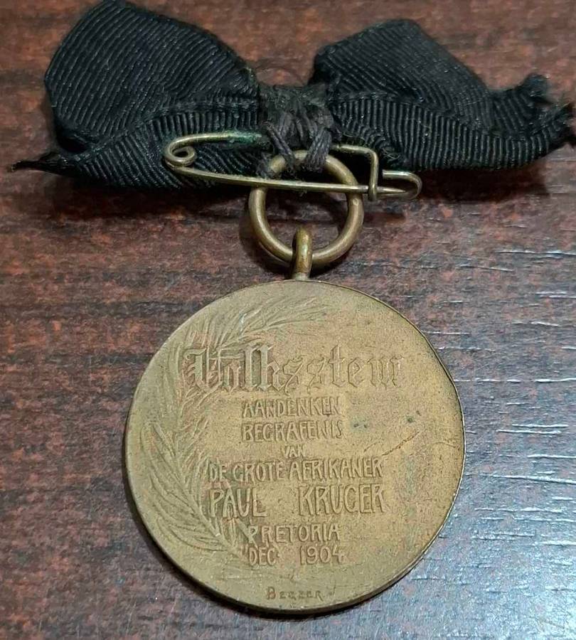 1904 Volkstem Funeral Medal of Paul Kruger