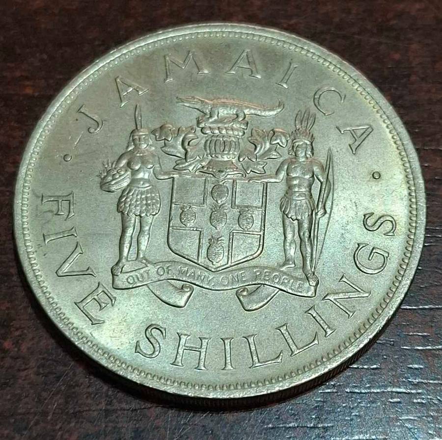 1966 Five Shillings commemorating the VIII British Empire and Commonwealth Games held in Kingston