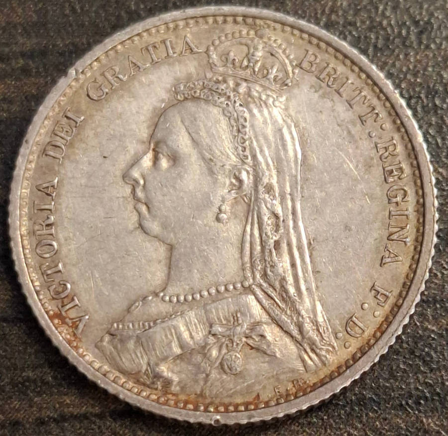 1887 Great Britain 6 Pence
