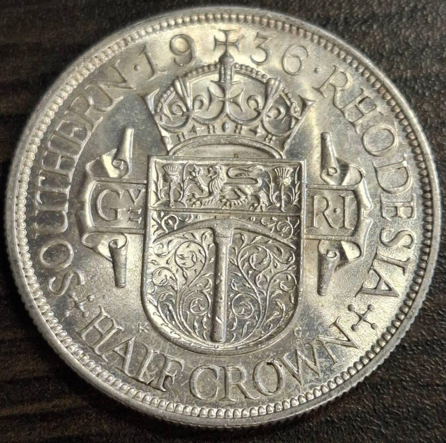 1936 S.Rhodesia Half Crown