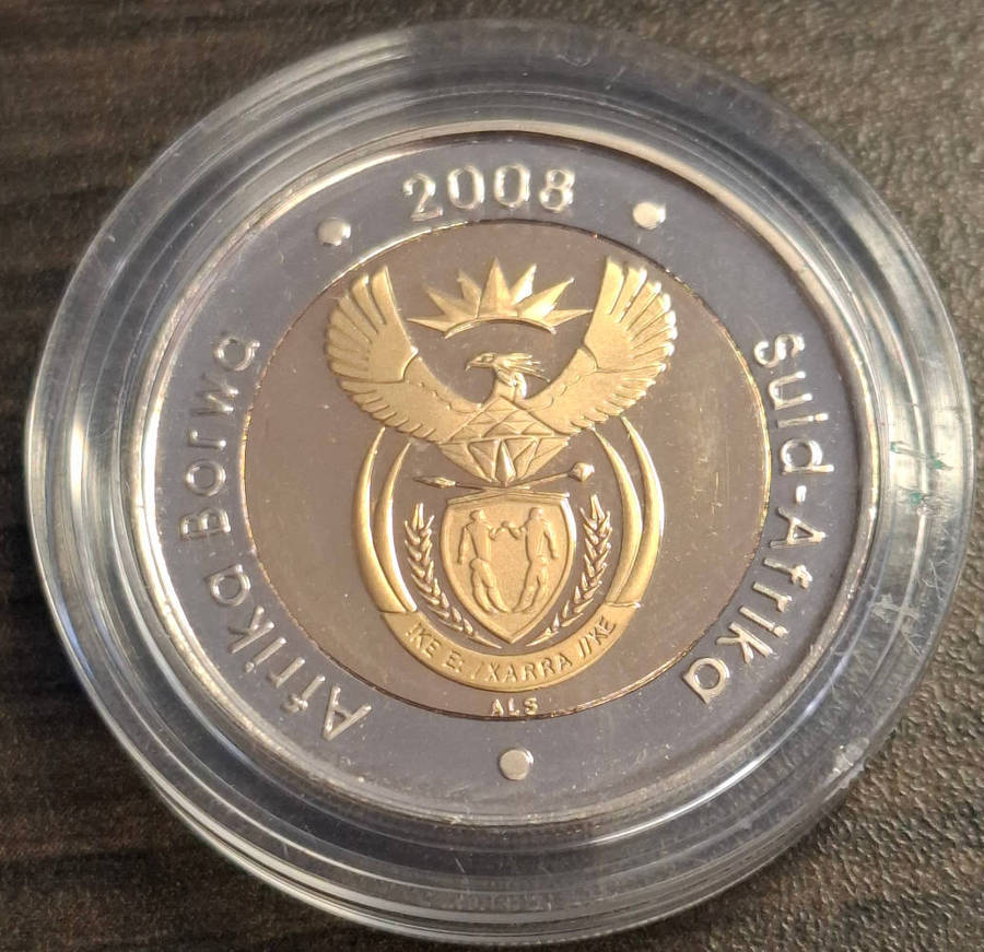 2008 Mandela 90th Birthday R5 Proof and Encapsulated