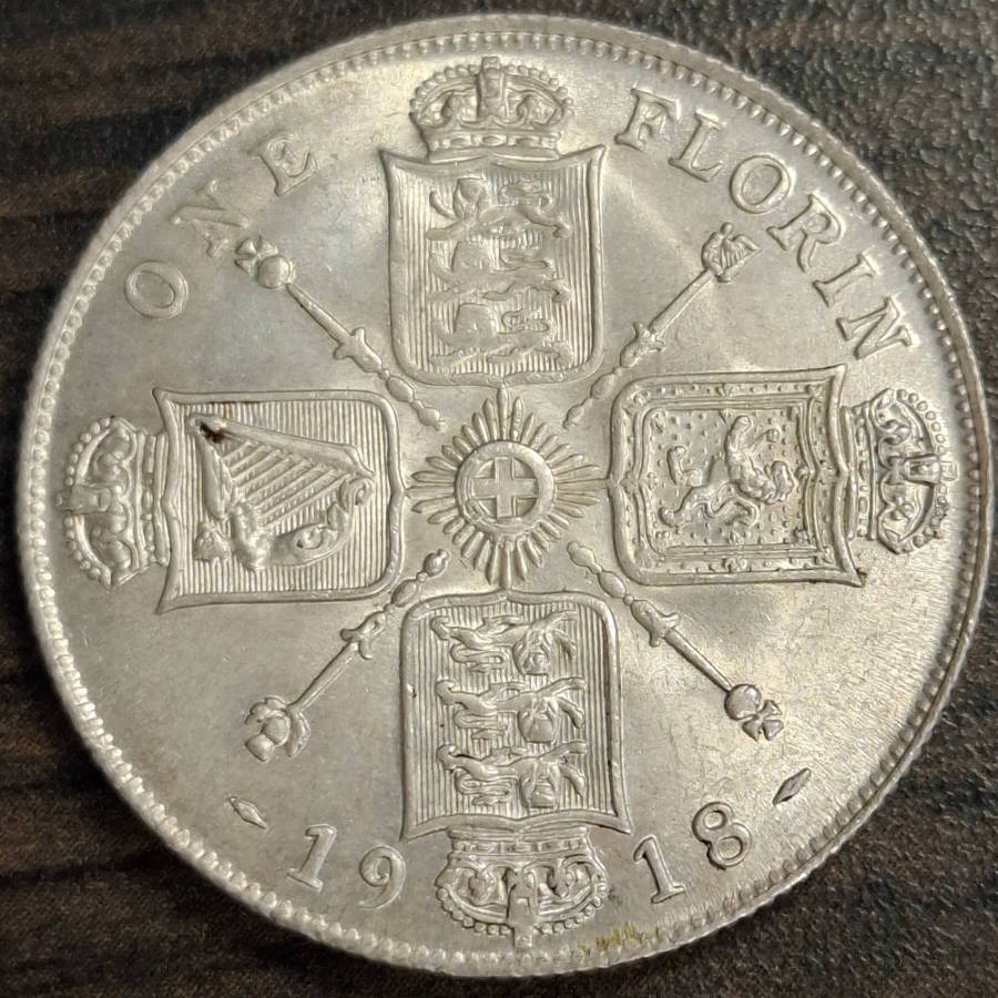 1918 Great Britain One Florin