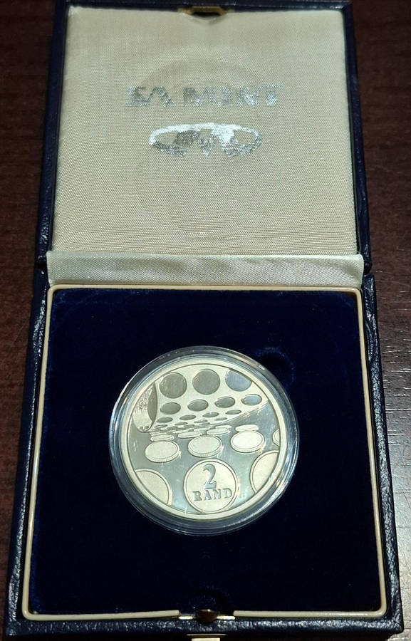 1992 South African 2 Rand coin Mint Technology