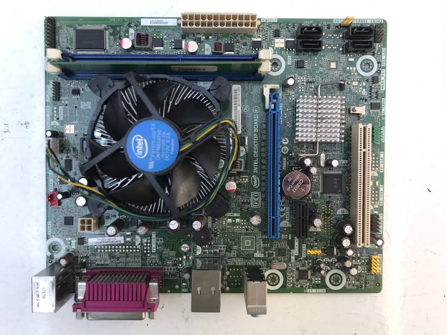Intel DH61WW Motherboard And CPU