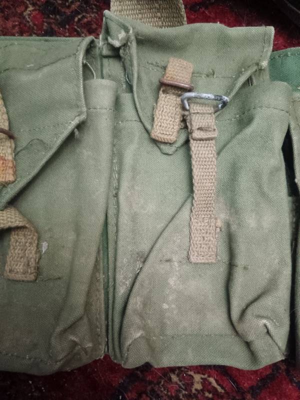 Rhodesia Bush War Military Webbing 6 Pouches