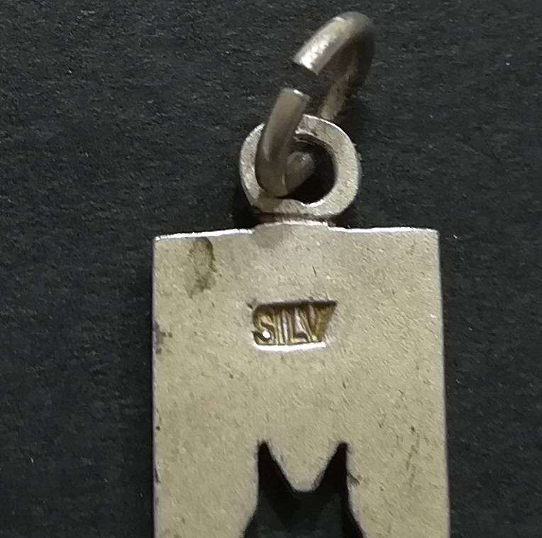 STERLING SILVER *CAT* PENDANT 10X35MM
