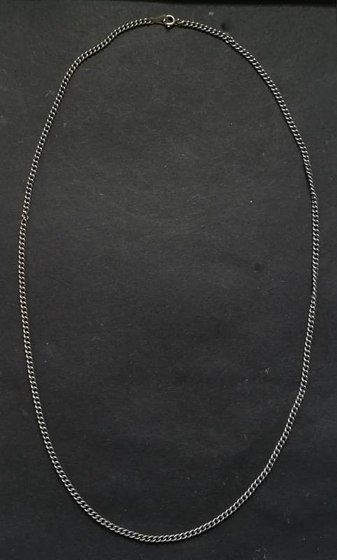 STERLING SILVER CHAIN 2X600MM 12 GRAMS