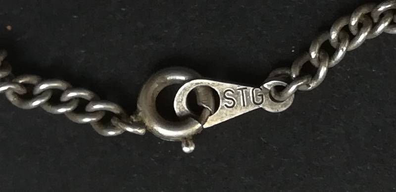 STERLING SILVER CHAIN 2X600MM 12 GRAMS