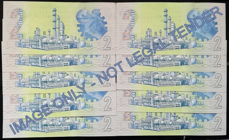 GERHARD DE KOCK 2 RAND 3RD ISSUE *10 NOTES SEQUENE*