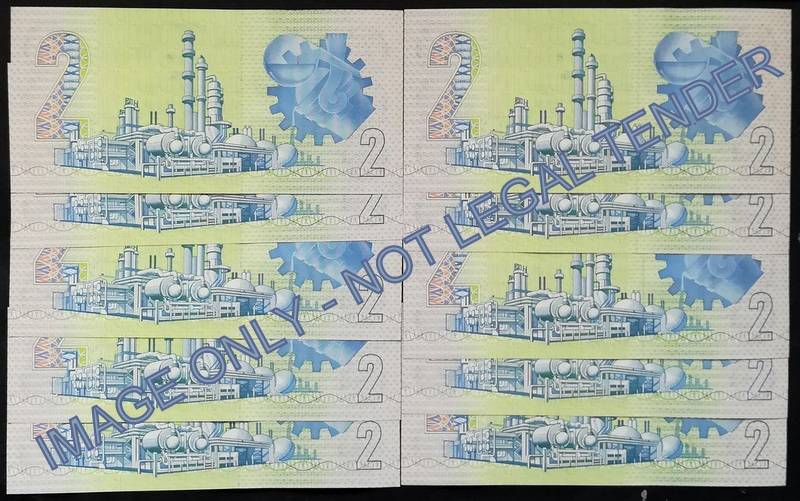 GERHARD DE KOCK 2 RAND 3RD ISSUE *10 NOTES SEQUENE*