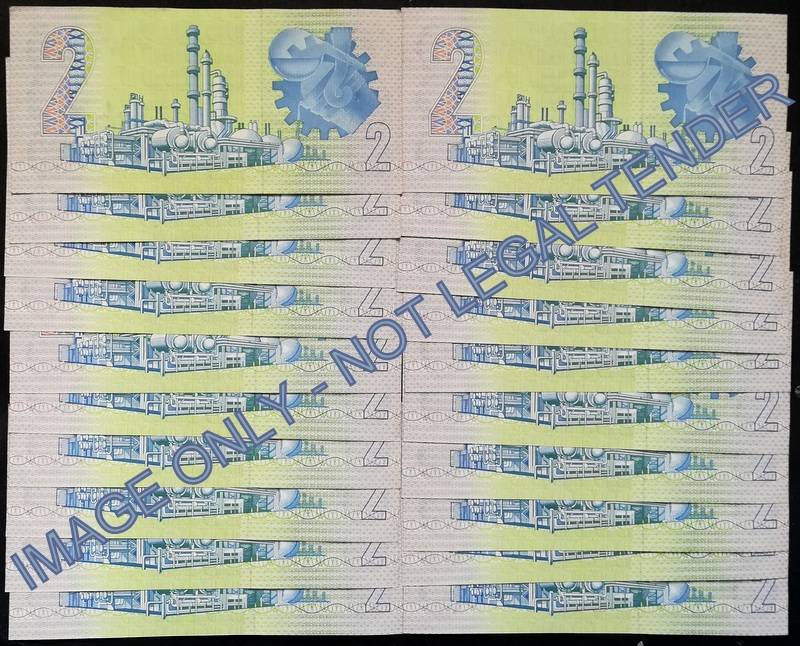 GERHARD DE KOCK 2 RAND 3RD ISSUE *20 NOTES SEQUENE*
