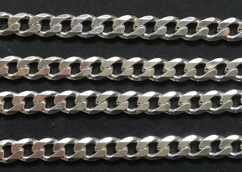STERLING SILVER - ITALY CHAIN 6 X 640MM 452 GRAMS