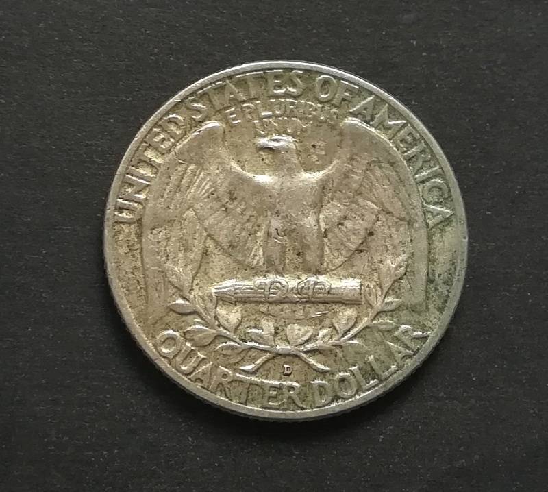 UNITED STATES 1958 SILVER QUARTER DOLLAR