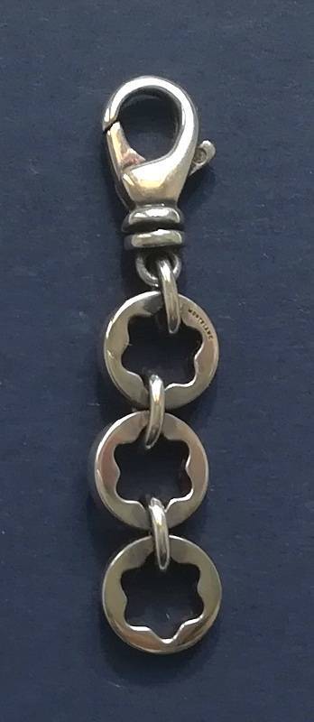 MONT BLANC STERLING SILVER KEY HOLDER 8 X 40MM