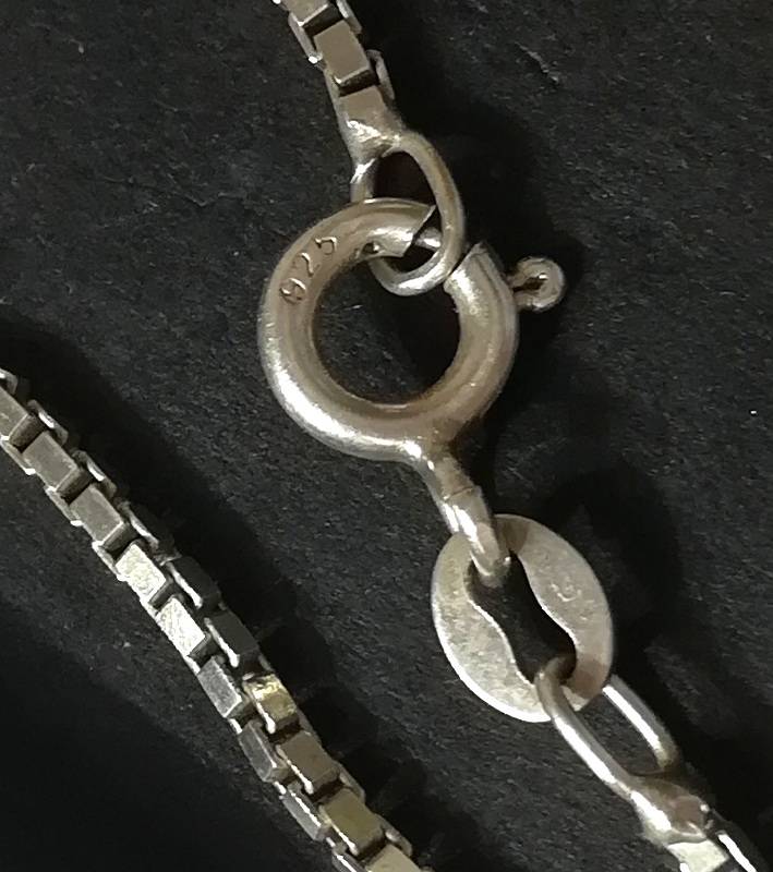 STERLING SILVER CHAIN 510MM 6 GRAMS