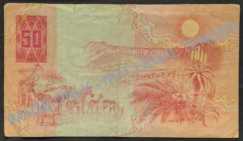 GERHARD DE KOCK 50 RAND **FILLER NOTE**