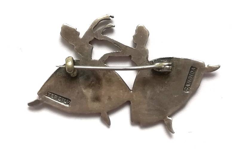 STERLING SILVER CANDIDA BALLERINAS BROOCH 40X25MM