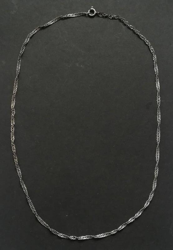 STERLING SILVER CHAIN *TWISTED* 460MM 4 GRAMS