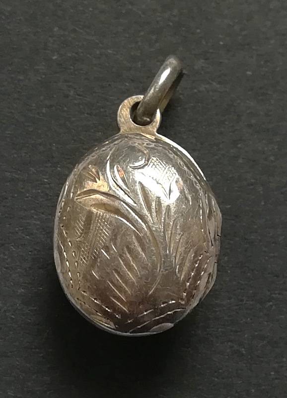 STERLING SILVER LOCKET 12X15MM 2,2 GRAMS