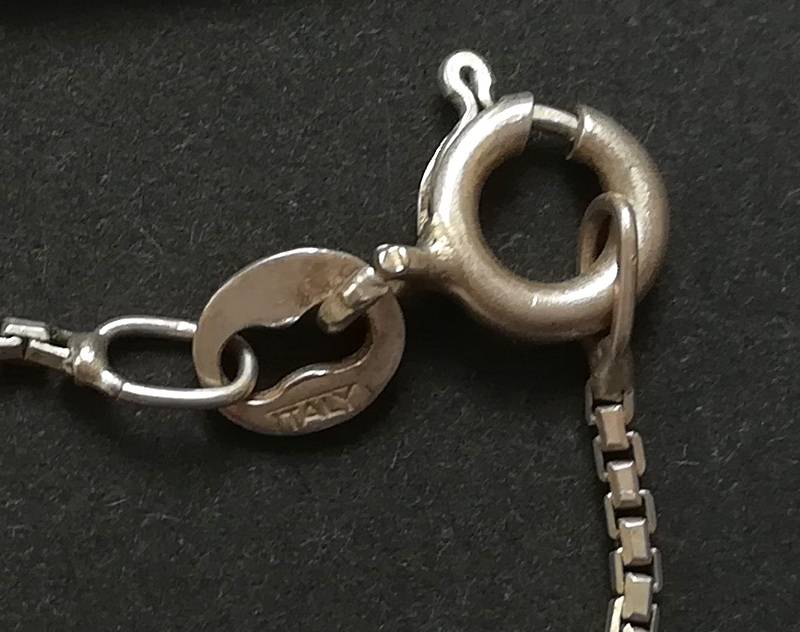 STERLING SILVER ITALY CHAIN 410MM 2.7 GRAMS
