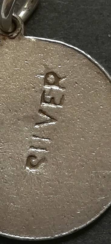 STERLING SILVER 1652-1952 JAN VAN RIEBEECK TERCENTENARY PENDANT 18MM 2.9 GRAMS