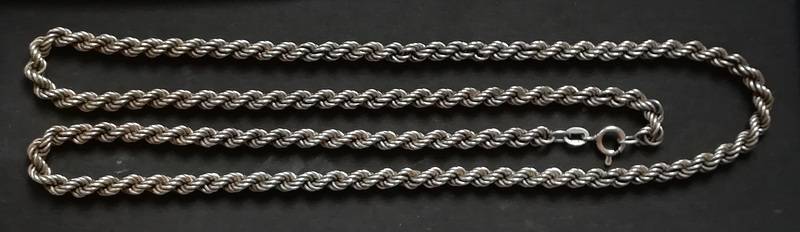 STERLING SILVER ROPE CHAIN 35.1 G 630X4MM