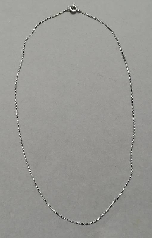 FINE STERLING SILVER CHAIN 400MM 0.8 GRAMS
