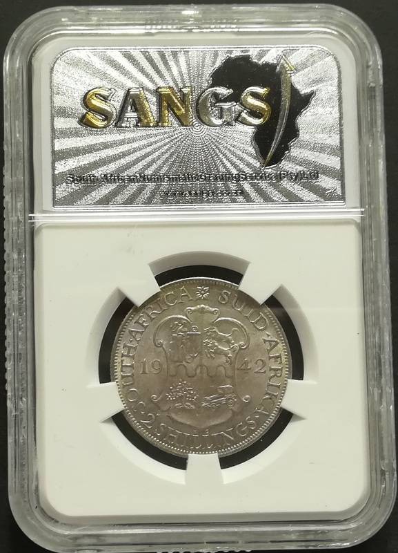 UNION 1942 2 SHILLING SANGS AU58
