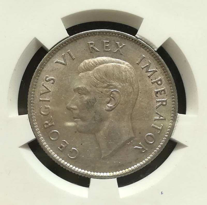 UNION 1942 2 SHILLING SANGS AU58