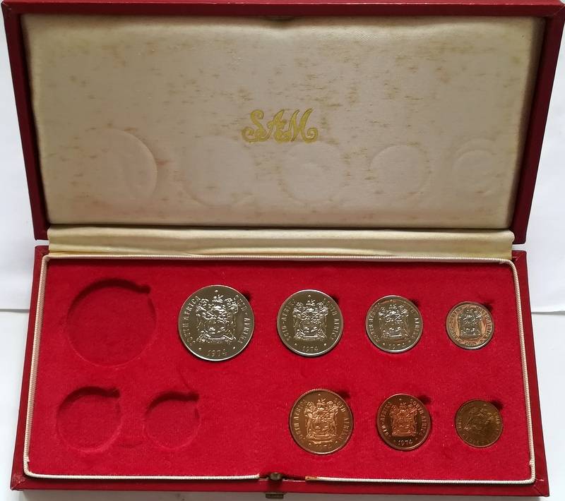 REPUBLIC 1974 S A M PROOF SET *NO 1 RAND* **NO GOLD**