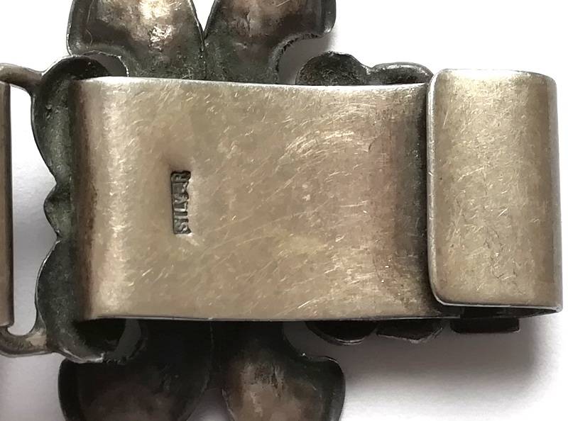 STERLING SILVER BRACELET 180MMX30MM 35 GRAMS