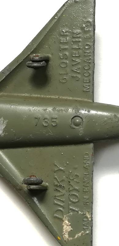 DINKY GLOSTER JAVELIN AIRCRAFT 735