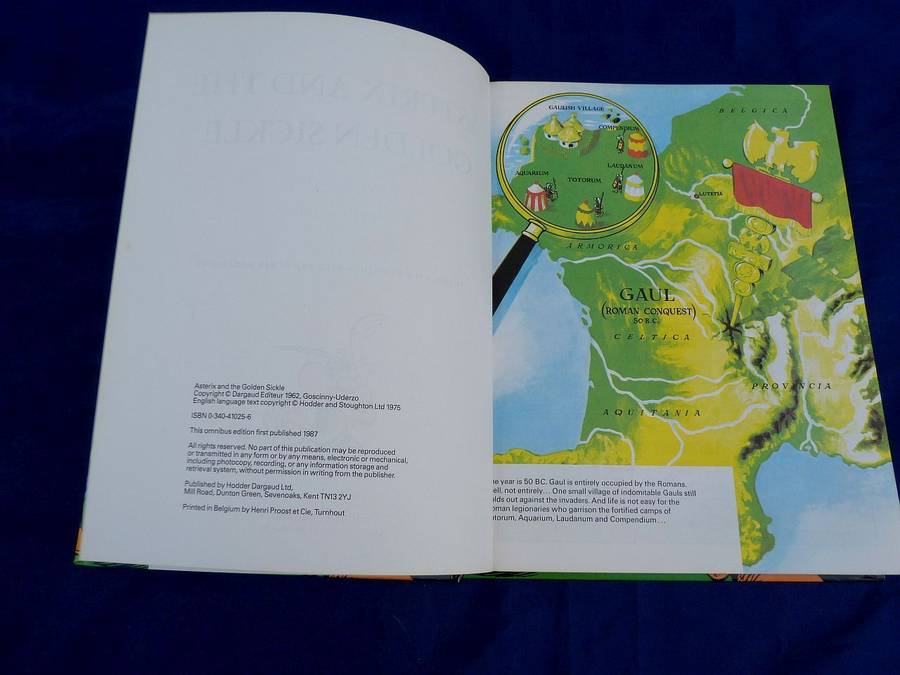 ASTERIX THE BRAVE. Rare. Hardcover thick book in great condition. Gozcinny&Uderzo. SEE PICS