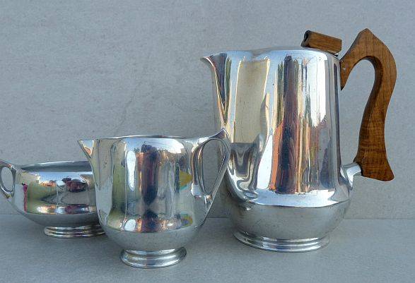 COLLECTABLE PICKET WARE COFFEESET, ENGLAND. ART NOUVEAU. INTERESTINGLY  ...