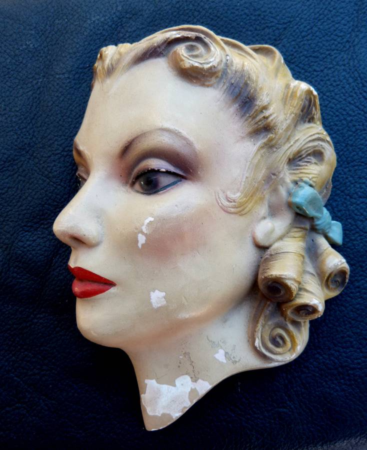 Wall Plaque. Ladies Face.