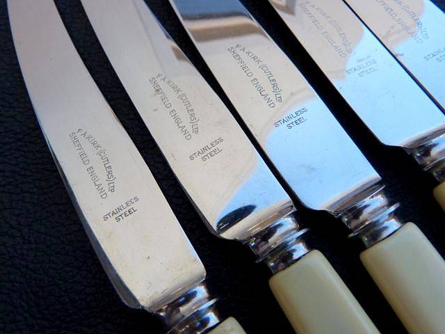 VINTAGE KNIFES,EXCELLENT CONDITION. F.A.KIRK, CUTLERS../ SHEFFIELD.ENGLAND