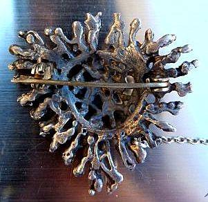 STERLING SILVER. MODERNIST BROOCH. OUTSTANDING PIECE