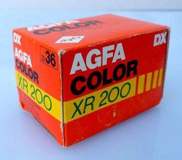 AGFA COLOR XR 200. NEGATIVE FILM 35mm. SEALED. OUTDATED. 1987