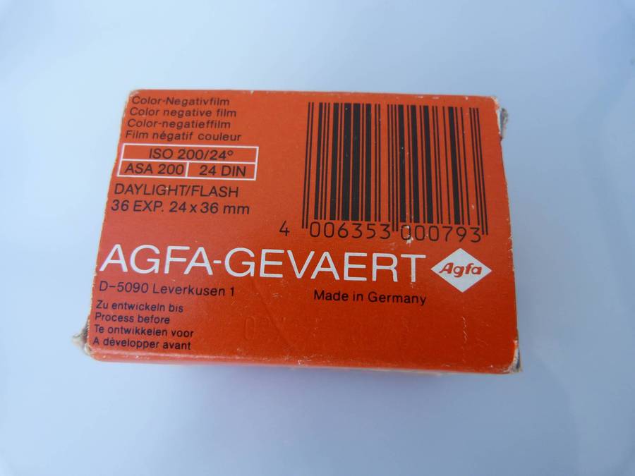 AGFA COLOR XR 200. NEGATIVE FILM 35mm. SEALED. OUTDATED. 1987