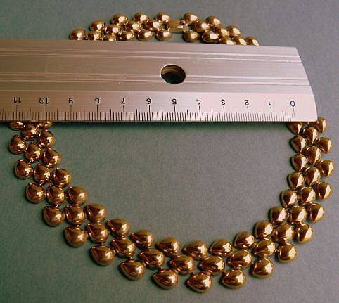 Vintage European 835 Silver, Goldplated Necklace/Choker from the 50th