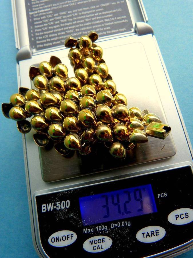 Vintage European 835 Silver, Goldplated Necklace/Choker from the 50th