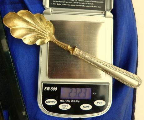 VICTORIAN SMALL SERVING SPOON, 800