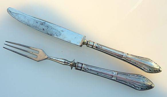 SET PICKLE FORK AND KNIFE