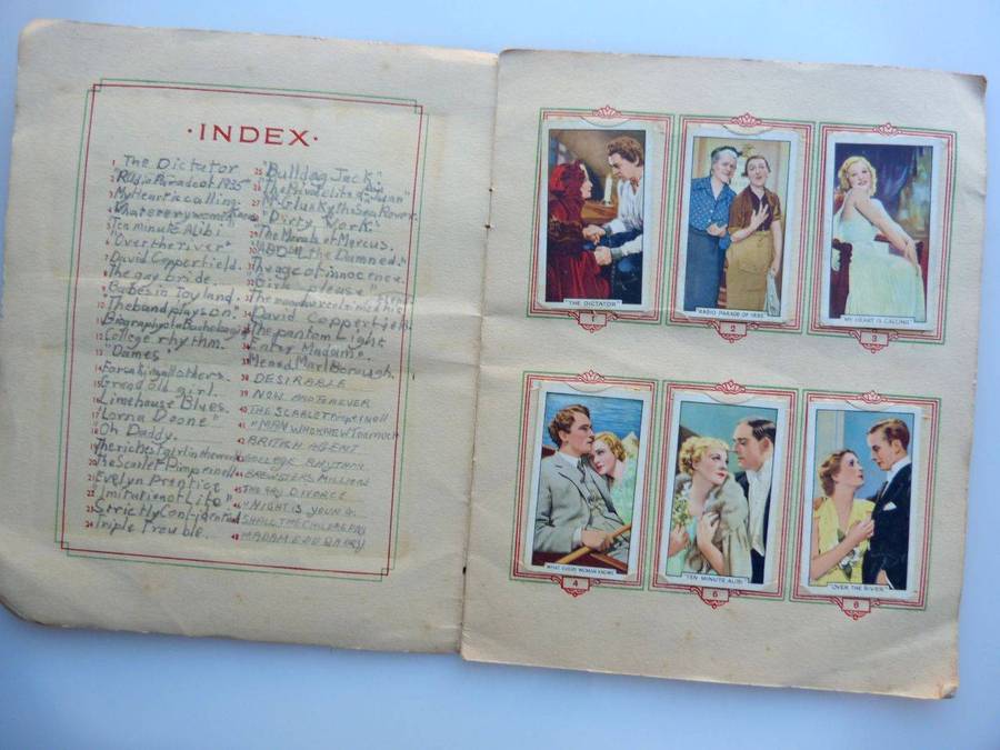 CIGARETTE ADVERTISING ALBUM. HOLLYWOOD MOVIE STARS