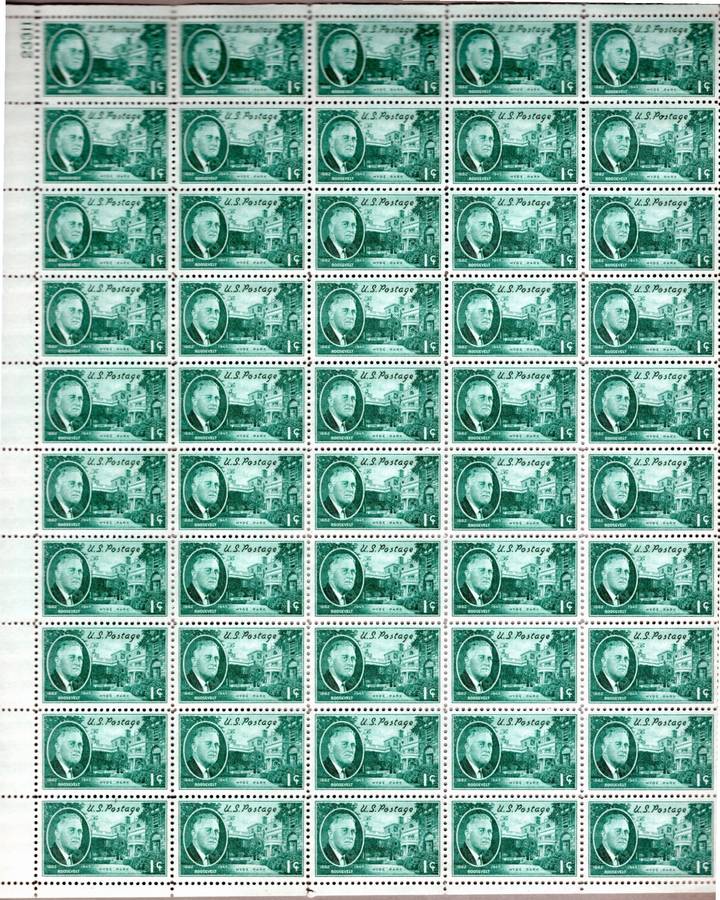 USA (1945 PRESIDENT ROOSEVELT - FULL SHEET)