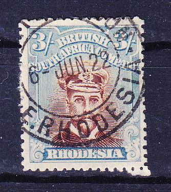 RHODESIA BSAC  1918 ADMIRALS USED DIE 111B PERF 14   SG 274c    VERY SCARCE   CV R8400