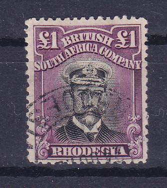 RHODESIA BSAC  1918 ADMIRALS USED DIE 111B PERF 14   SG 278    VERY SCARCE   CV R16800
