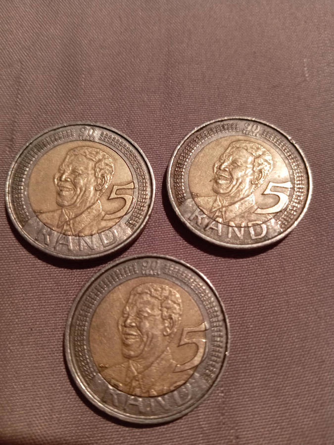 PRESIDENTIAL INAUGURATION AND MANDELA R5 RSA COMMEMORATIVE COINS. TOTAL OF 10.