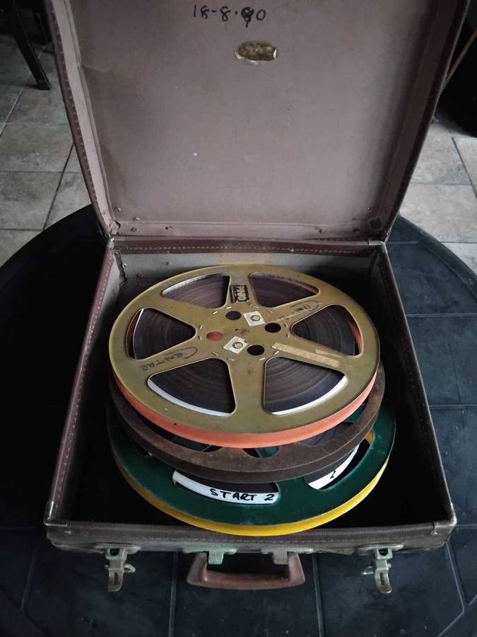 16mm MOVIE REELS IN CASE: , THE IRON MAIDEN - 1963